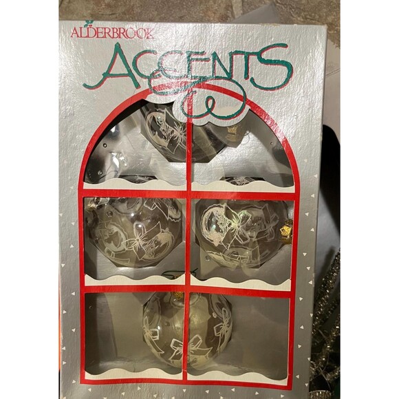 vintage Christmas ornaments by sears - 4 pc with free shipping - Picture 1 of 4